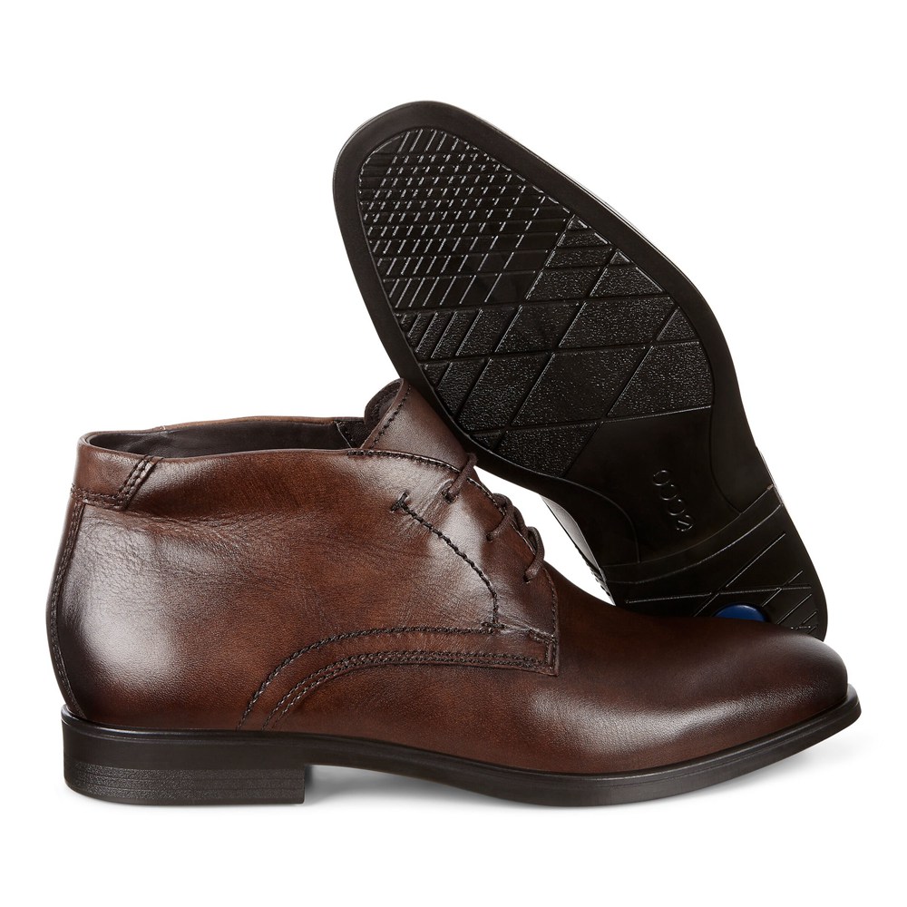 ECCO Mens Boots Brown - Melbourne Dress - ELF-170945